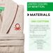 Benetton 360 GSM 100% algodão Benetton 360 GSM 100% algodão Bege