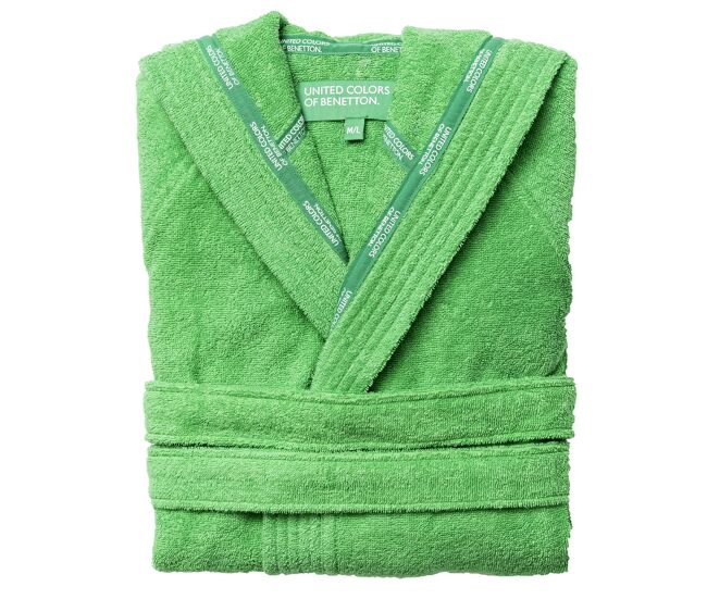 Roupão de banho benetton 360 gsm 100% algodão, tamanho: l/xl