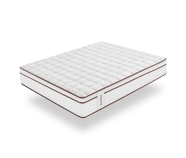 Colchão molas ensacadas hybrid branco 27 cm - 135x200 cm - moonia