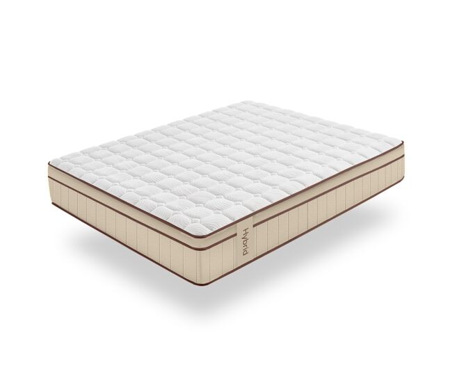 Colchão molas ensacadas hybrid castanho 30 cm - 90x200 cm - moonia