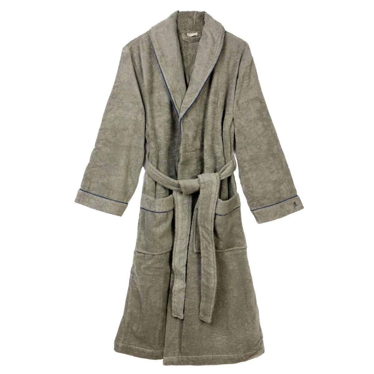 Scalpers Roupão liso azul marinho