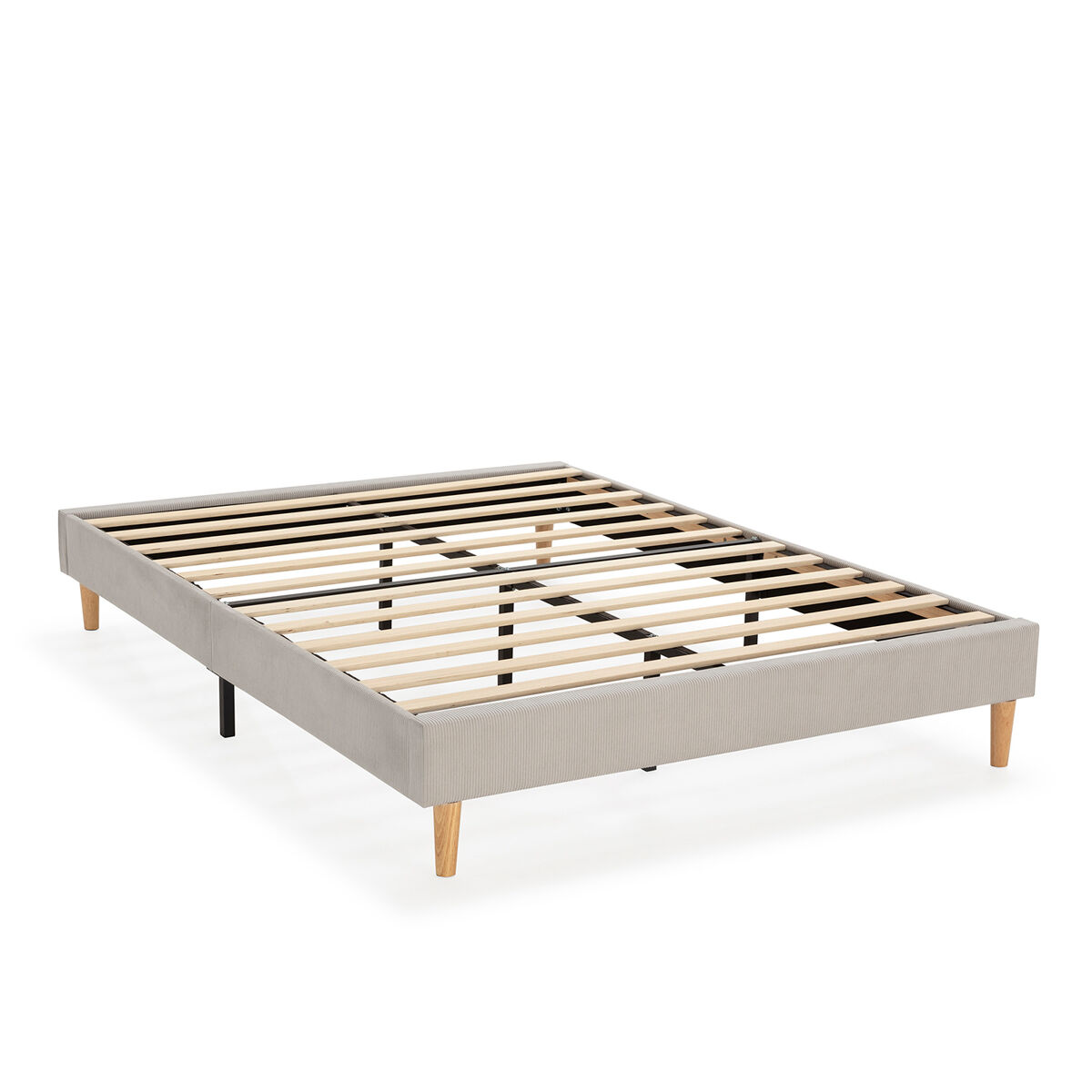 Base estofada bari 150x190 cm cinza