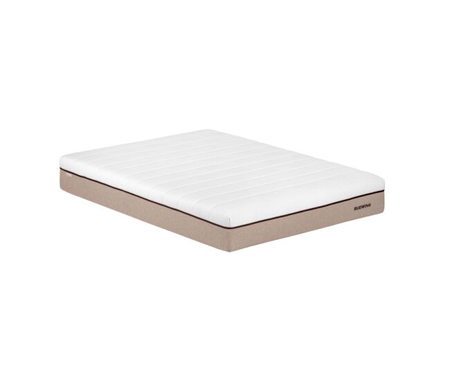 Colchão budwing biohybrid (140x190 cm - memory foam, látex e molas ensacadas)