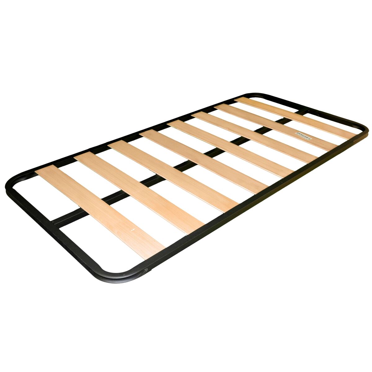 Base de cama em tubo de aço com reforço central