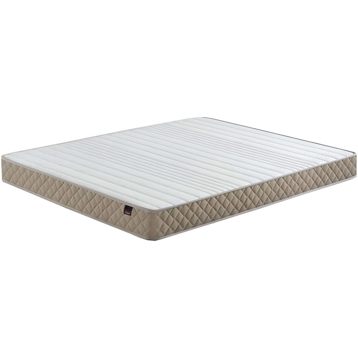 Colchão 135x180 cm altamente respirável firmeza média núcleo flexível fibras naturais (15-16 cm)