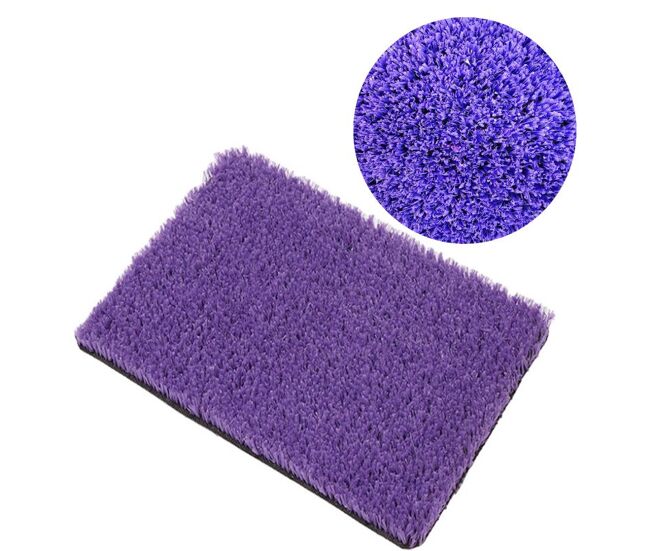 Grama artificial 8mm / 2x25 (50m²) / 34.000 pontos/m² / roxo