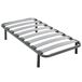 Base de cama Neo Wide Shelf com tubo de aço e ripas Poplar-Flex com 5 pernas Base de cama Neo Wide Shelf com tubo de aço e ripas Poplar-Flex com 5 pernas
