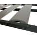 Base de cama Neo Wide Shelf com tubo de aço e ripas Poplar-Flex com 5 pernas Base de cama Neo Wide Shelf com tubo de aço e ripas Poplar-Flex com 5 pernas