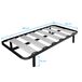 Base de cama larga tubo de aço, reforço central e ripas Poplar-Flex Base de cama larga tubo de aço, reforço central e ripas Poplar-Flex