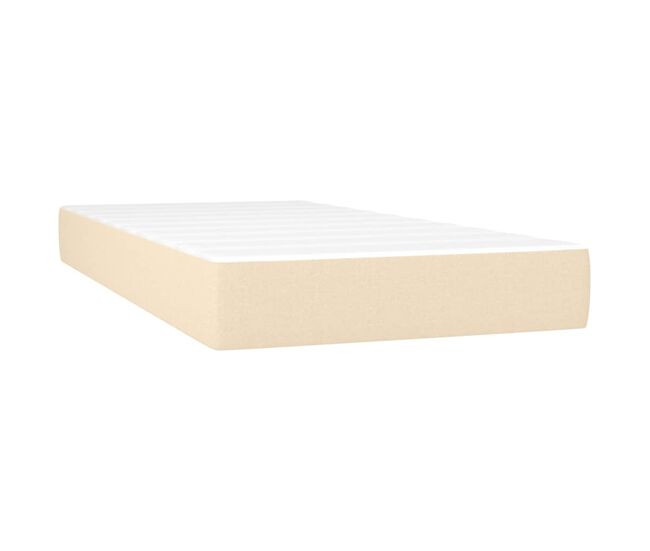 Vidaxl colchão de molas ensacadas 140x200x20 cm tecido cor creme