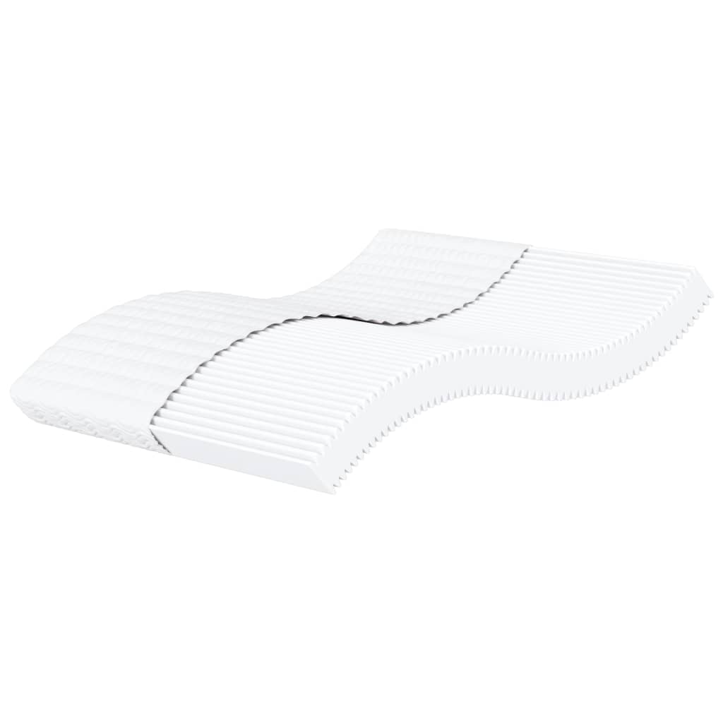Vidaxl colchão de espuma 140x190 cm dureza h2 h3 branco