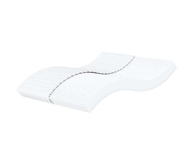 Vidaxl colchão de espuma 140x190 cm dureza h2 h3 branco