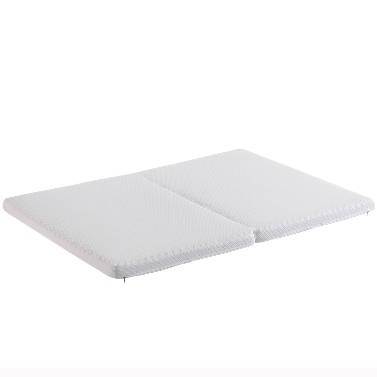 Colchão dobrável 140x200 cm e 140x100 cm - ergonómico, respirável, duradouro, espuma h3, certificado öko-tex - branco