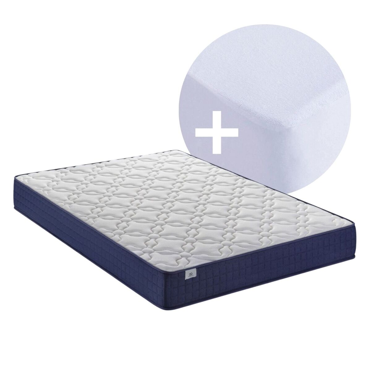 Pack colchão viscoelástico essential 90x200cm altura 14cm e protetor colchão fusion home