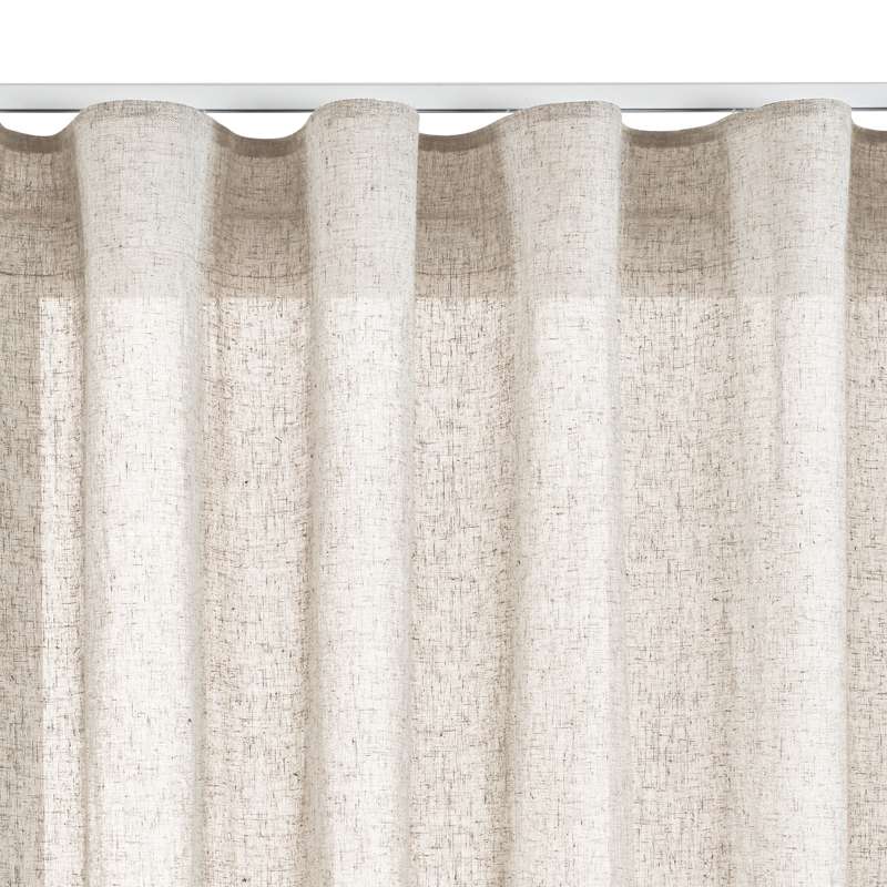 Cortinado com ilhós bege cortinas bege tanslúcido 280 x 300