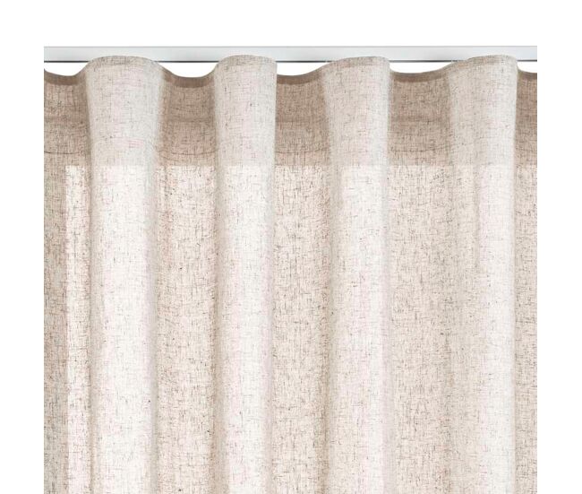 Cortinado com ilhós bege cortinas bege tanslúcido 280 x 300