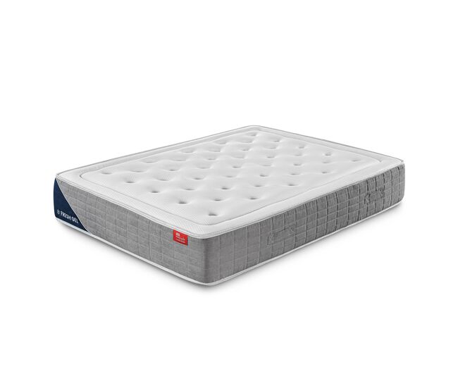 Colchão fresh gel premium — viscoelástica gel fresh e bloco de espuma 33 rs, 180 x 180 cm, altura 28 cm.