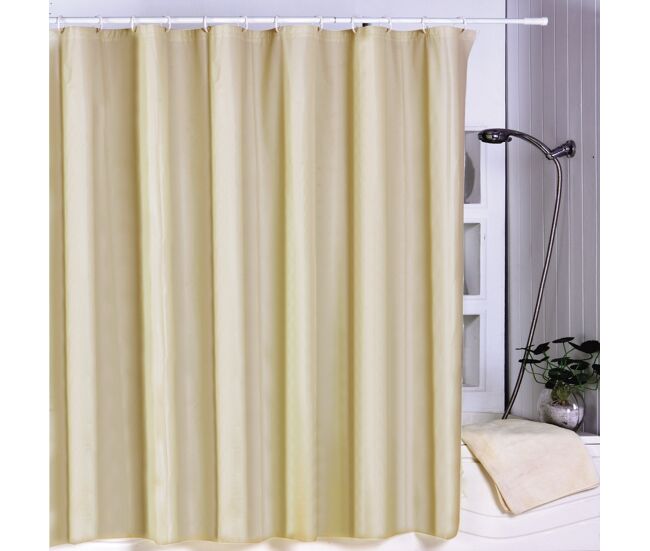 Cortina de chuveiro pva msv em bege 180 x 200 cm