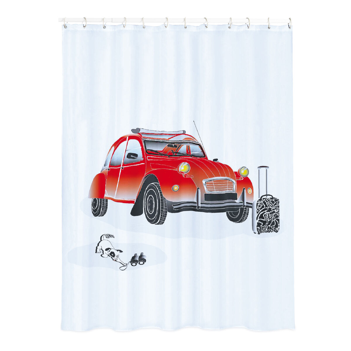 Curtain de banho de poliéster180x200 guarda -chuvas "2cv"