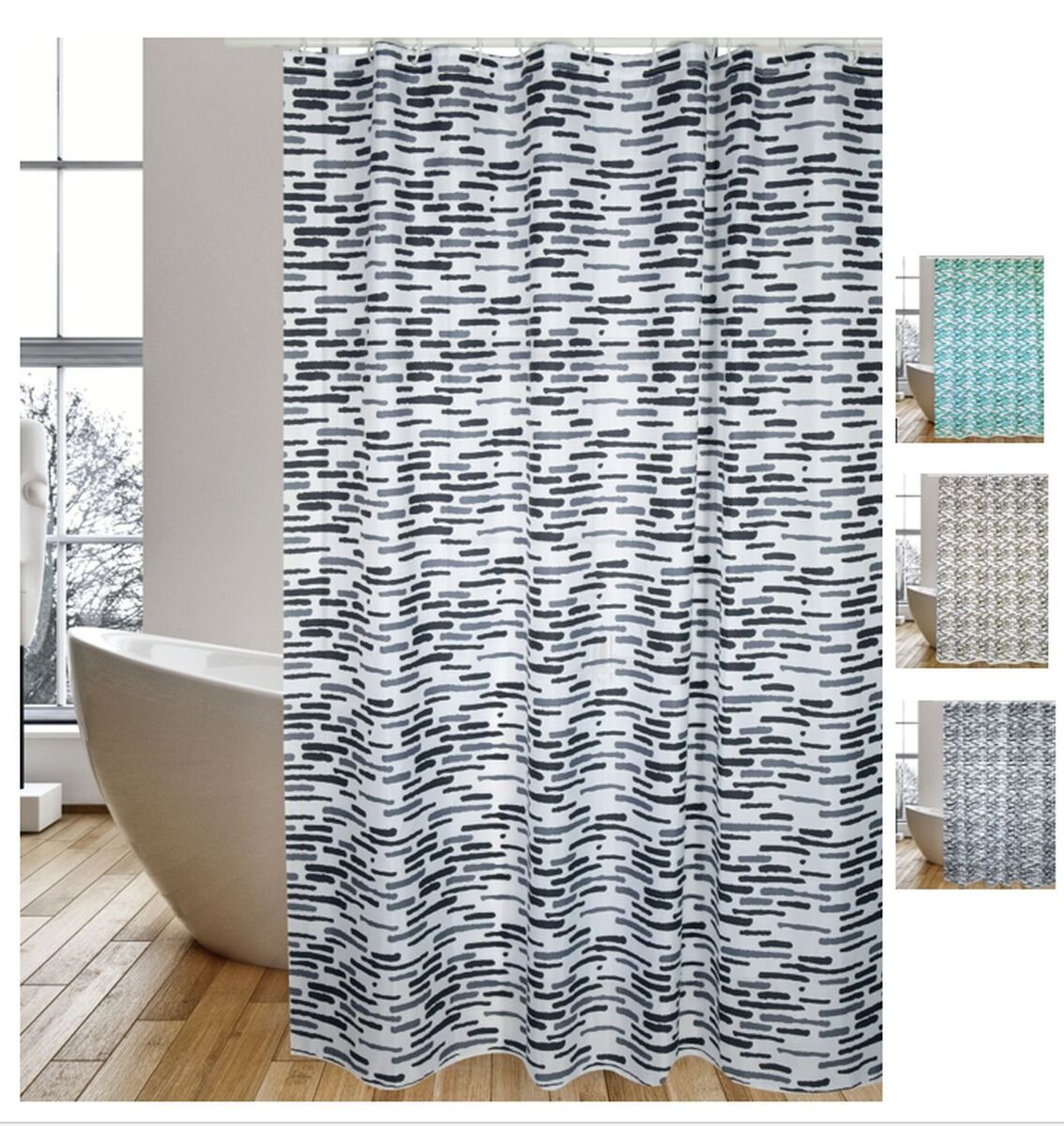 Cortina de poliéster bano 180x200cm loft