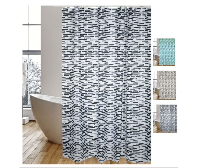 Cortina de poliéster bano 180x200cm loft