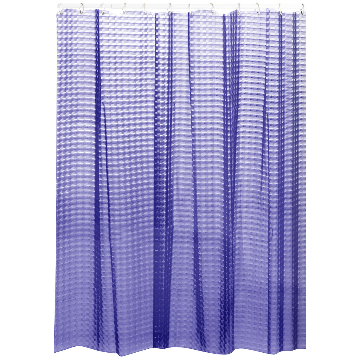Cortina de banho 180 x 200 cm eva premium 3d violet