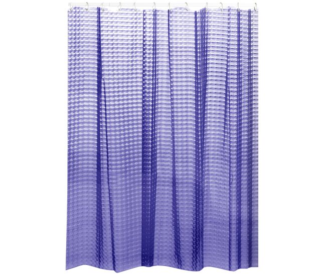 Cortina de banho 180 x 200 cm eva premium 3d violet