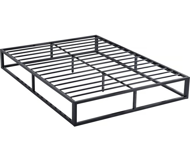 Estrutura de cama metálica 140 x 190 - noir