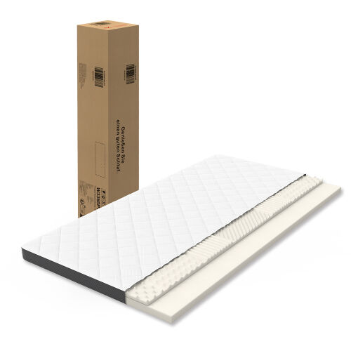 Colchão de molas h3 140x200 - firmeza média, espuma de 7 zonas, apoio lombar - branco