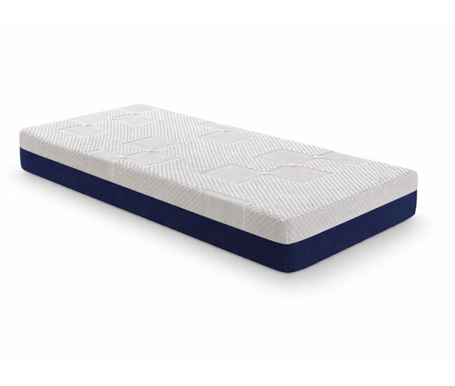 Colchão de espuma sonho cervino latex 105x190 cm, altura 20 cm, com 2 cm de látex altura 20 respirável e adaptável