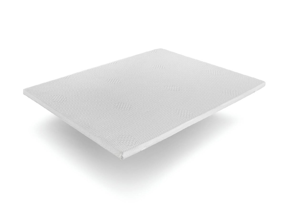 Topper de viscoelástico 200x200 cm ulises sonho altura 5 adaptável e respirável