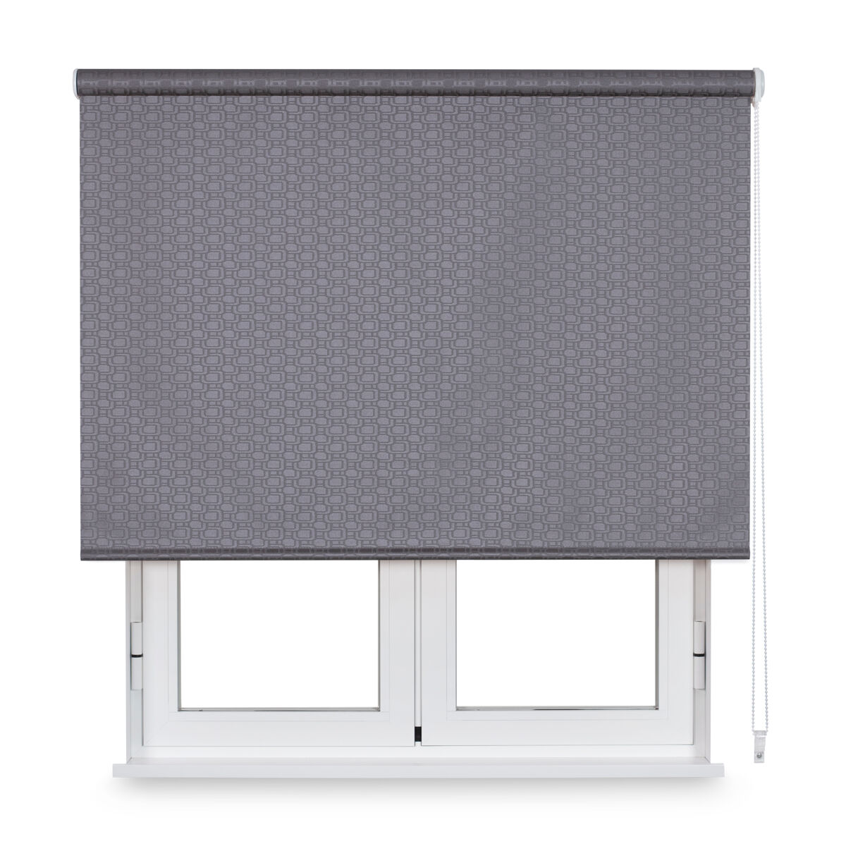 Estore de rolo translúcido link bright brass cinza 105 x 190cm