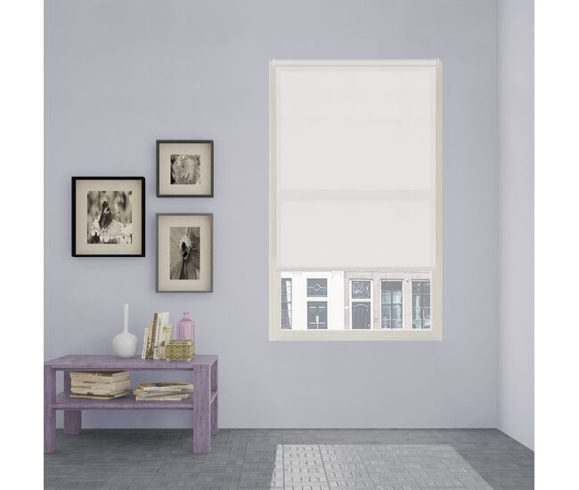 Estore de rolo easy fix translúcido ecofuture branco 55 x 190cm