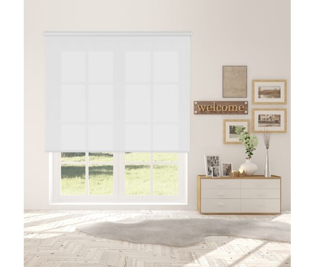 Estore de rolo translúcido l2000 branco 105 x 250cm