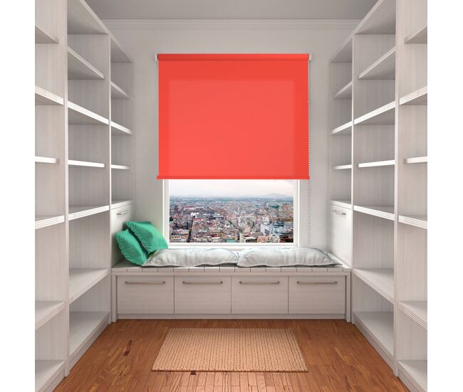 Estore de rolo translúcido l2000 coral 105 x 250cm