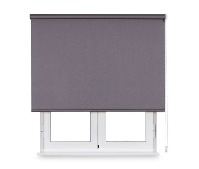 Estore de rolo translúcido metallics cinza 120 x 190cm