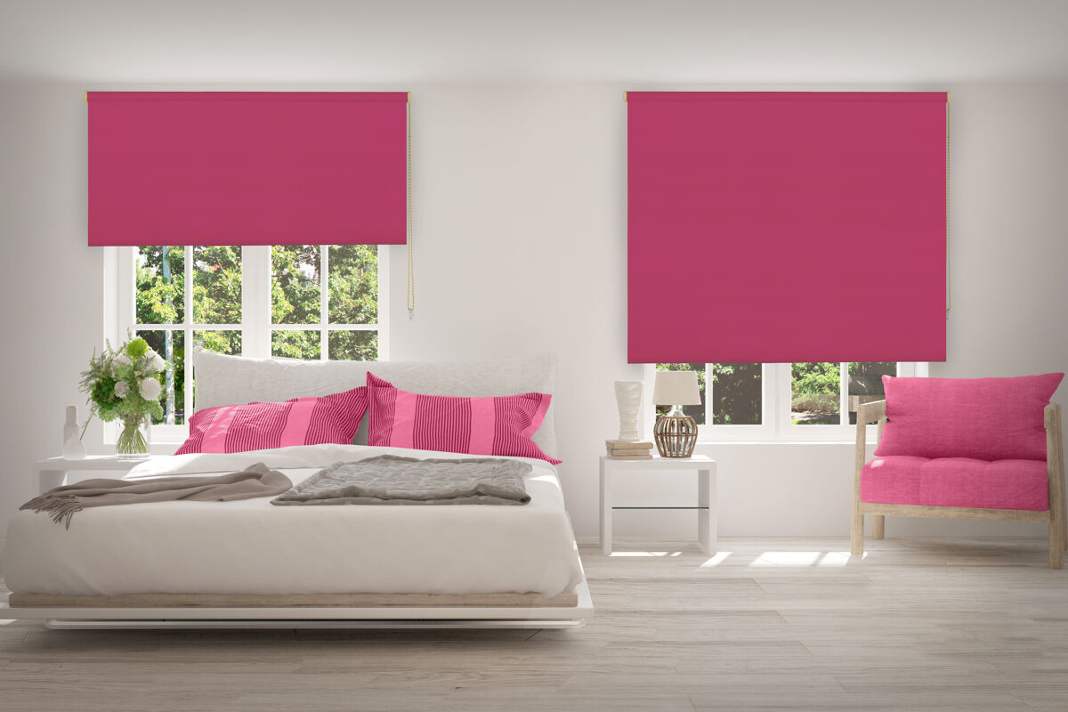 Estore de rolo opaco fucsia 120 x 250cm