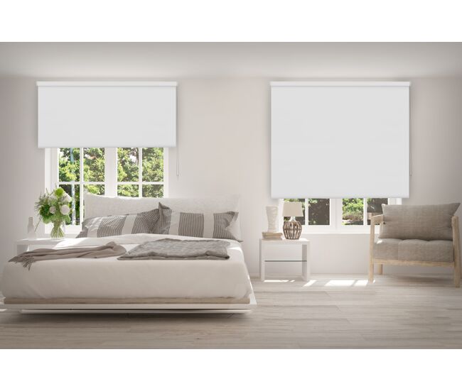 Estore de rolo opaco branco 220 x 250cm
