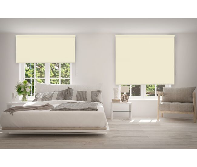 Estore de rolo opaco marfim 200 x 250cm
