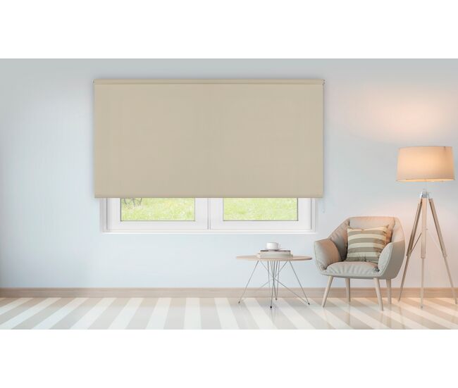 Estor enrollable chela bege 90x250