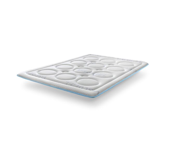 Topper/sobrecolchão viscogel bubble confort